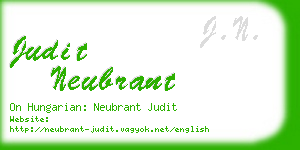 judit neubrant business card